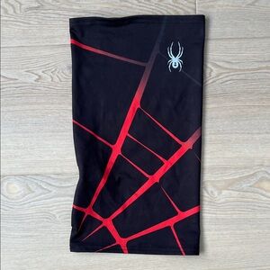 Spyder Black and Red Face Mask